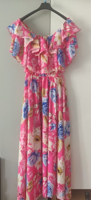 Sukienki r46)48 hiszpanka z falbankami