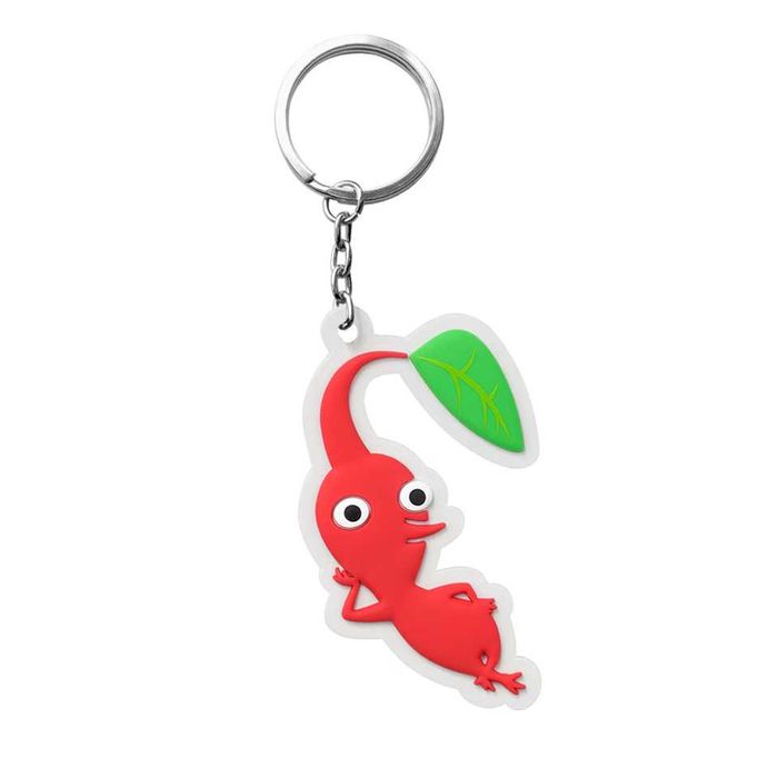 Porta-chaves 3D de borracha Pikmin 4 (Pikmin vermelho)