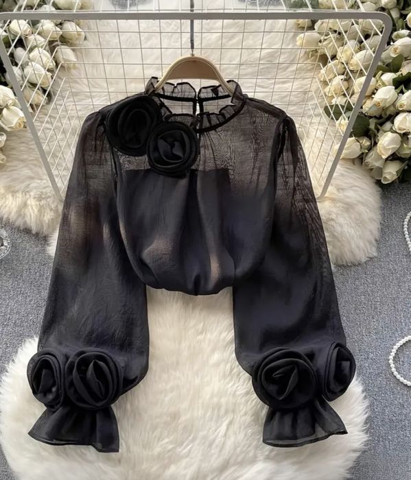 Elegancka bluzka czarna rozm l xl XXL