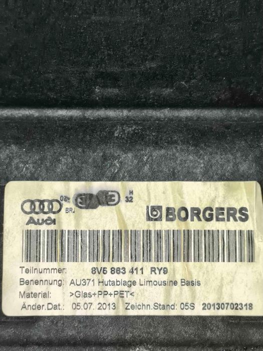 Chapeleira / Tampo da Mala AUDI A3 Limousine
