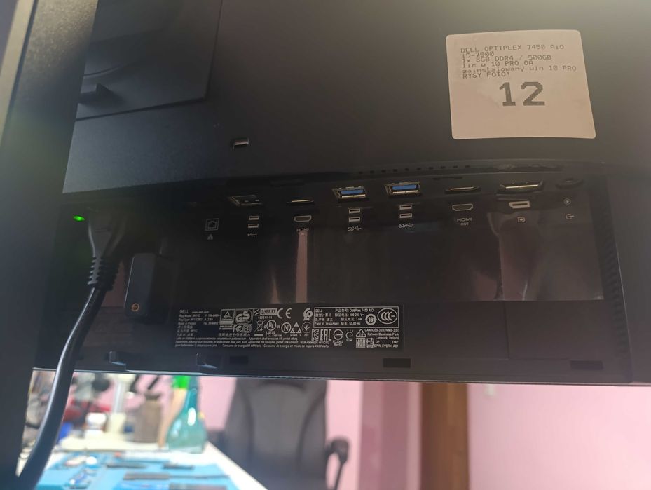 KOMPUTER All in One DELL 7450,  i5-7500, 16GB DDR4,  256SSD NVMe