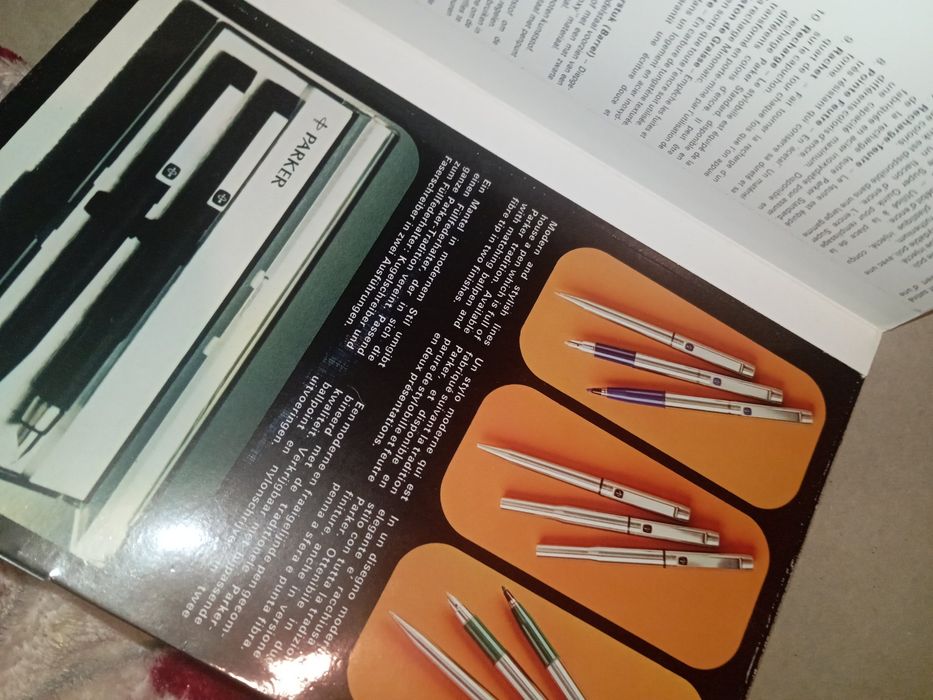 Folheto Parker canetas