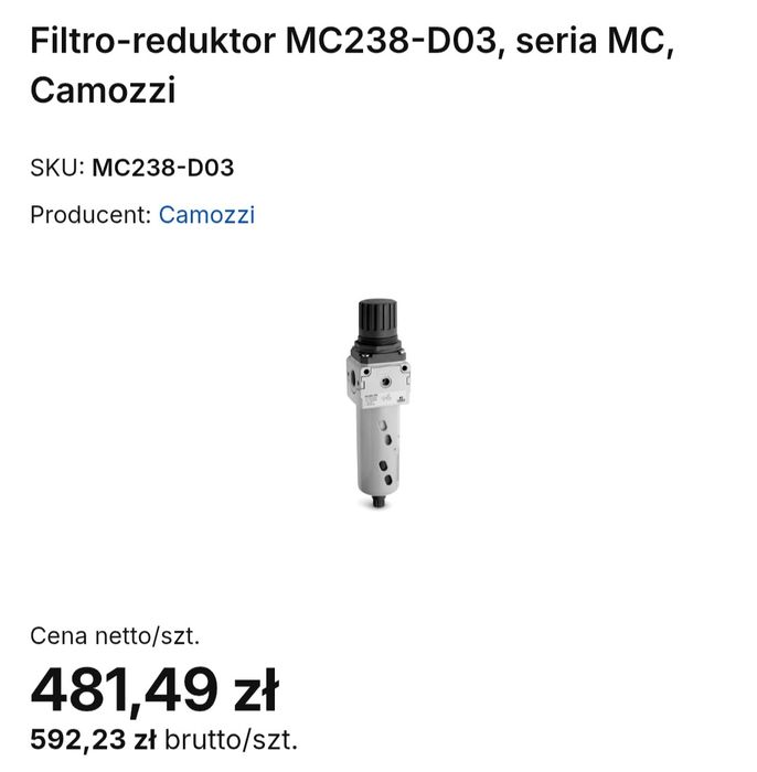 Filtro-reduktor camozzi