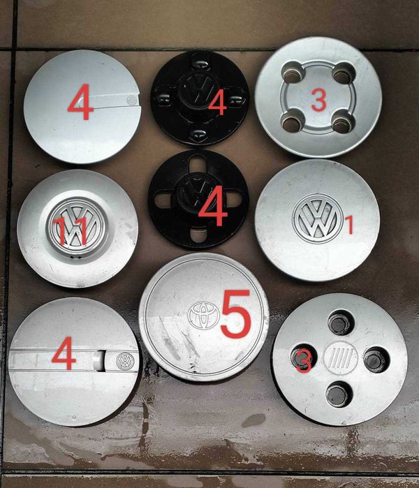 Tampões de roda originais usados