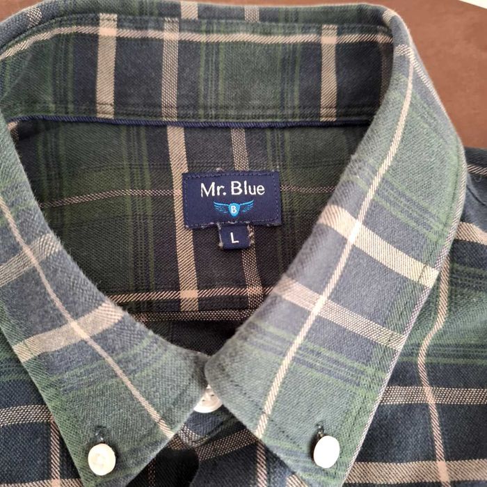 Camisa Mr. Blue Homem L – Verde Xadrez