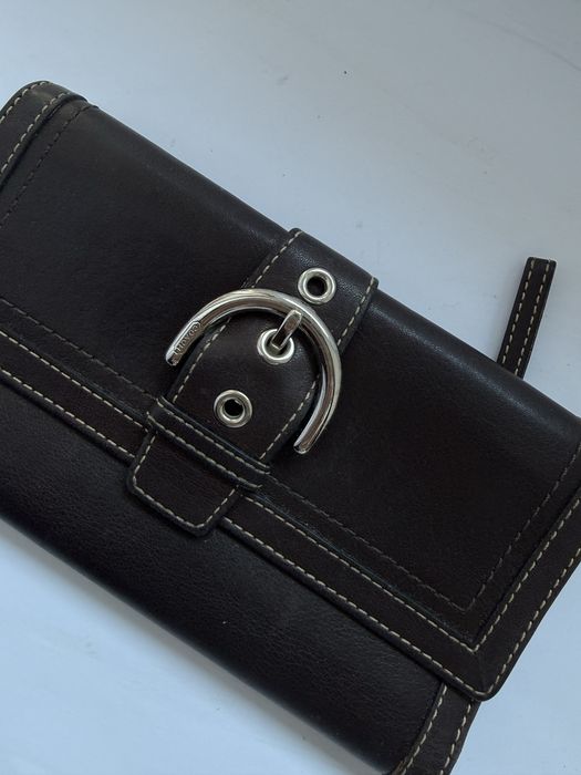 Вінтажний шкіряний гаманець Coach