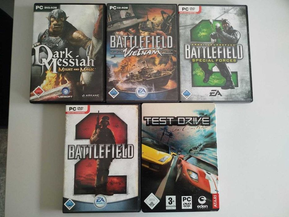 Оригінальні ігри для ПК PC CD/DVD — Battlefield, SWAT 4, Commandos, Tomb Raider диск