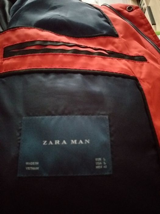 Kurtka czerwona ZARA MAN EUR L
