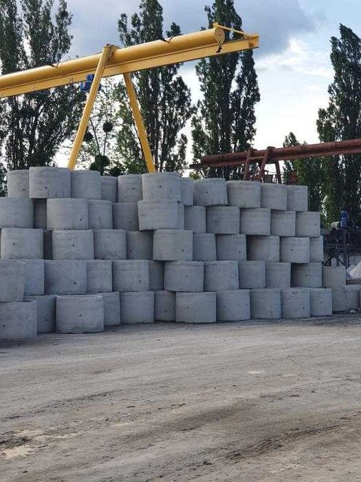 Бетонні Круги Кільця Кришки квадрати днища Септик каналізація Дренажна Система ЩЕБІНЬ дренаж під ключ