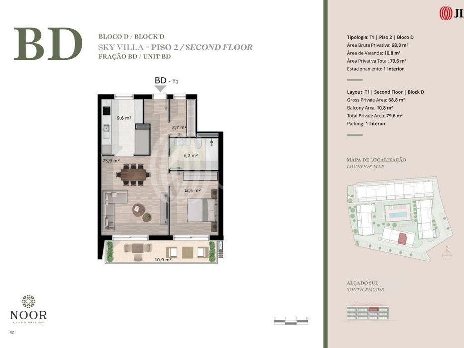 Apartamento T3, novo, no NOOR - Exclusive Pure Living, Tavira, Algarve