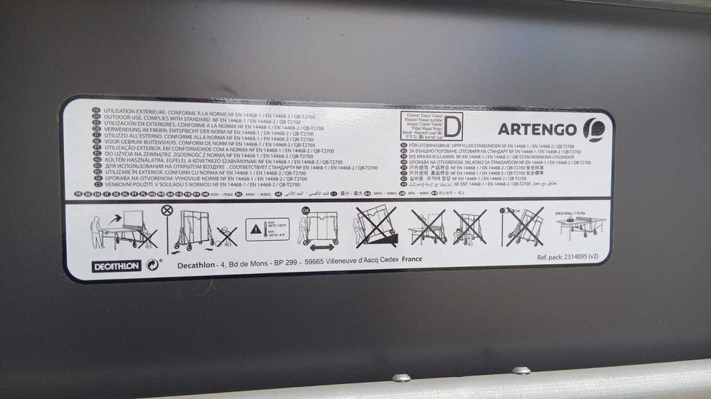 Mesa de Ping-pong Exterior Nova