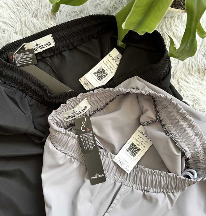 Stone Island GORE-TEX Шорти • Чорні / Сірі • XS S M L XL XXL • Стоник Шорты