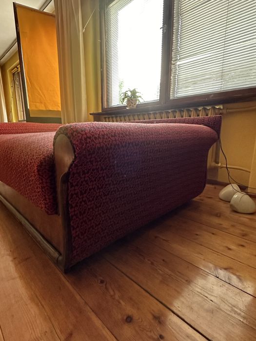 Wypoczynek kanapa leżanka z szafeczką vintage prl 2szt