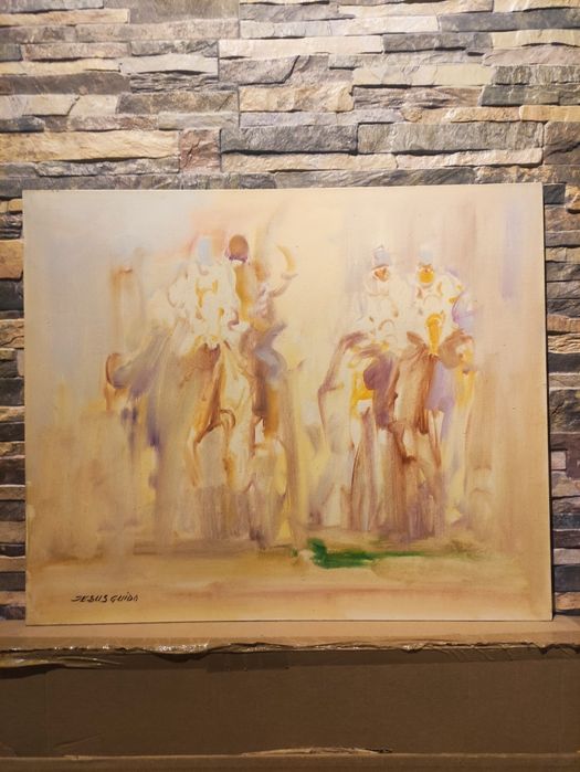 Jesus Guido - pintura a óleo sobre tela aplicada em platex