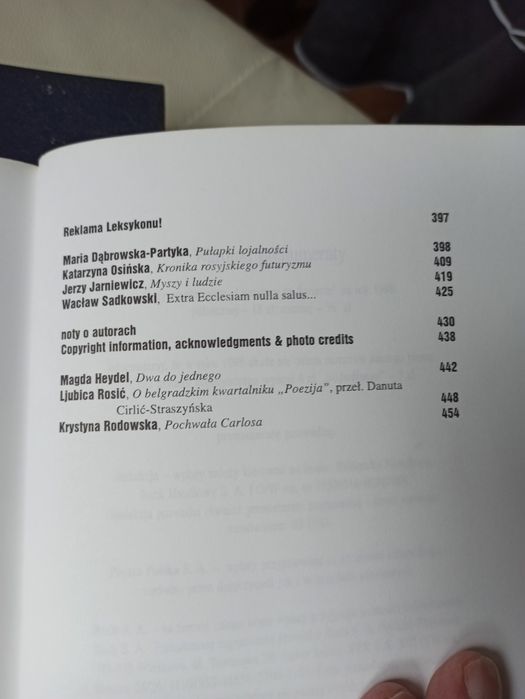 Litetatura na świecie Carson, Patterson