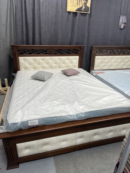 Ліжко дубове 160х200,ліжко масив дубу