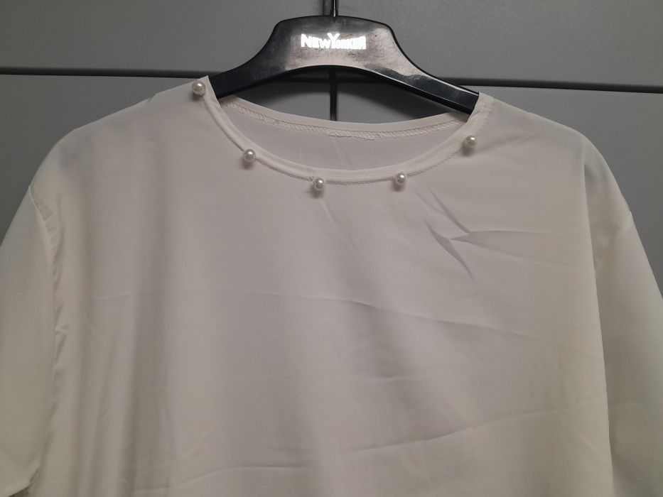 Bluzka z perłami rozmiar L