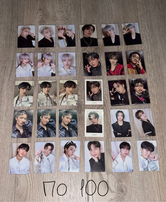 карти, альбоми ateez та stray kids