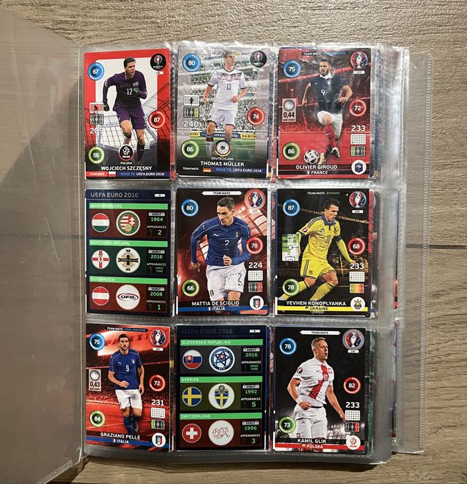 Album kart piłkarskich 550 szt. Panini UEFA Euro 2016