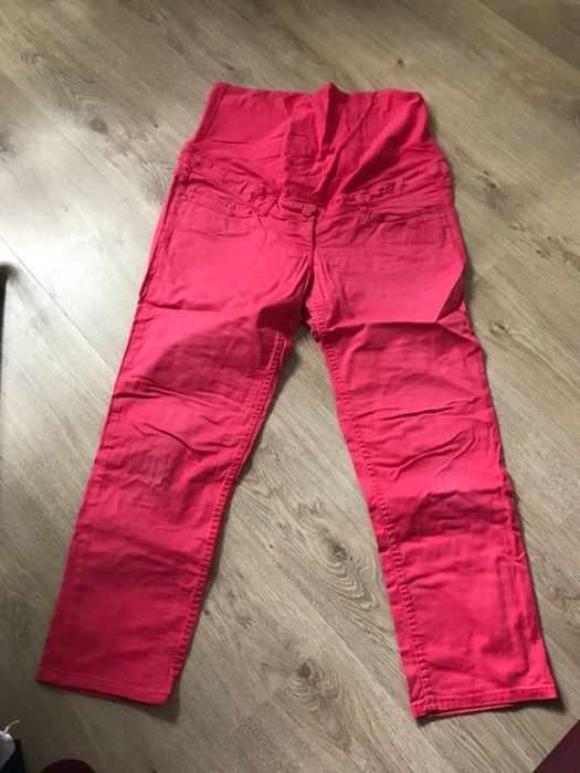 7 SZTUk Spodnie ciążowe rozm. 40 H&M Mamalicious Branco 7 sztuk