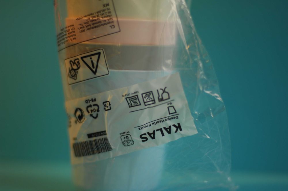 Kubki talerze sztućce - zestaw naczyń Ikea dla dzieci. Nowe. Kolorowe.