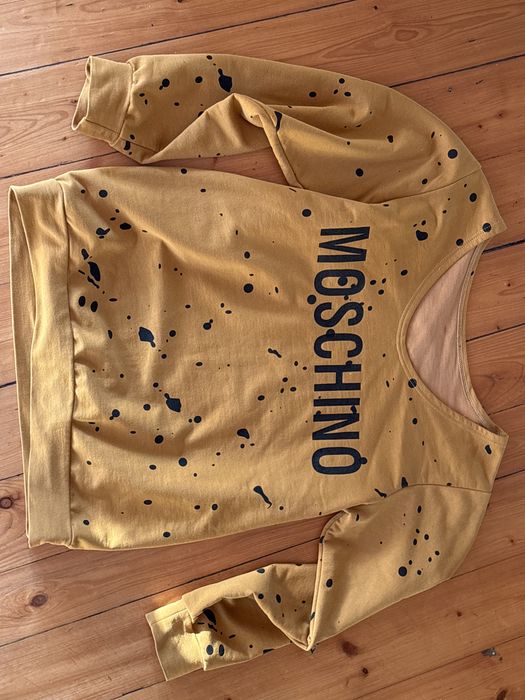 Musztardowa bluza Moschino