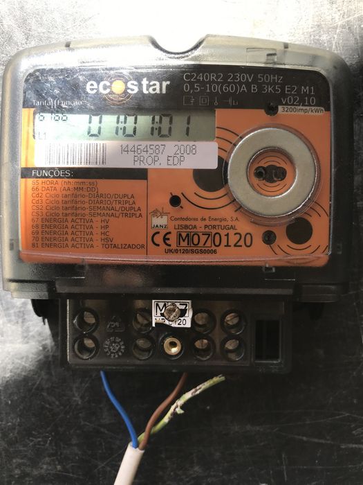 Contador eléctrico monofásico novo