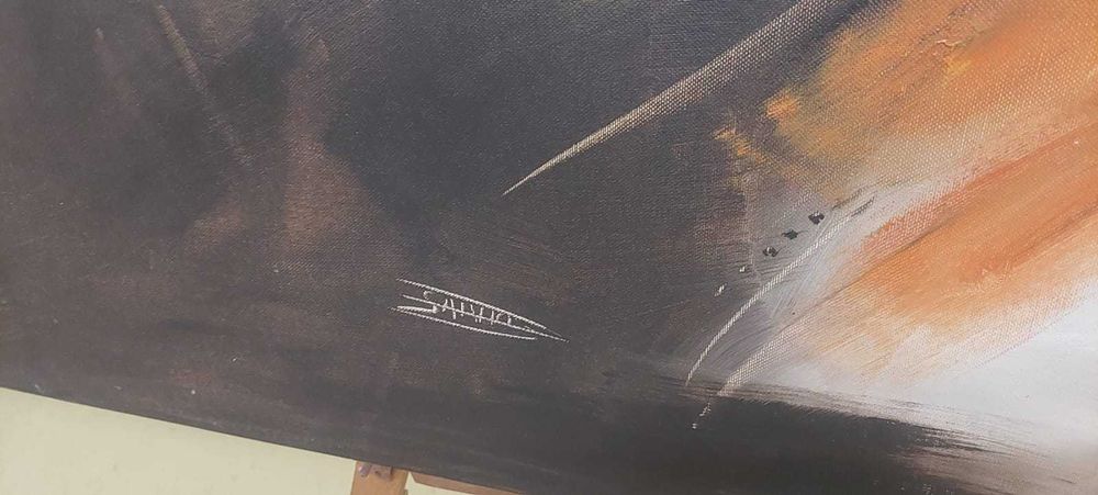 Quadro -  pintura em acrílico sobre tela 1.60x0.80