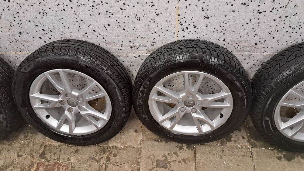 5x112 Audi Koła Zimowe 215/60/17 Pirelli 7,30mm 2019rok Audi Q3 Tiguan