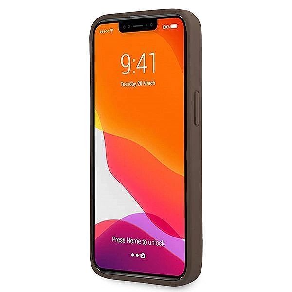Etui Guess 4g Ring Stand na iPhone 13 Pro / iPhone 13 - brązowe