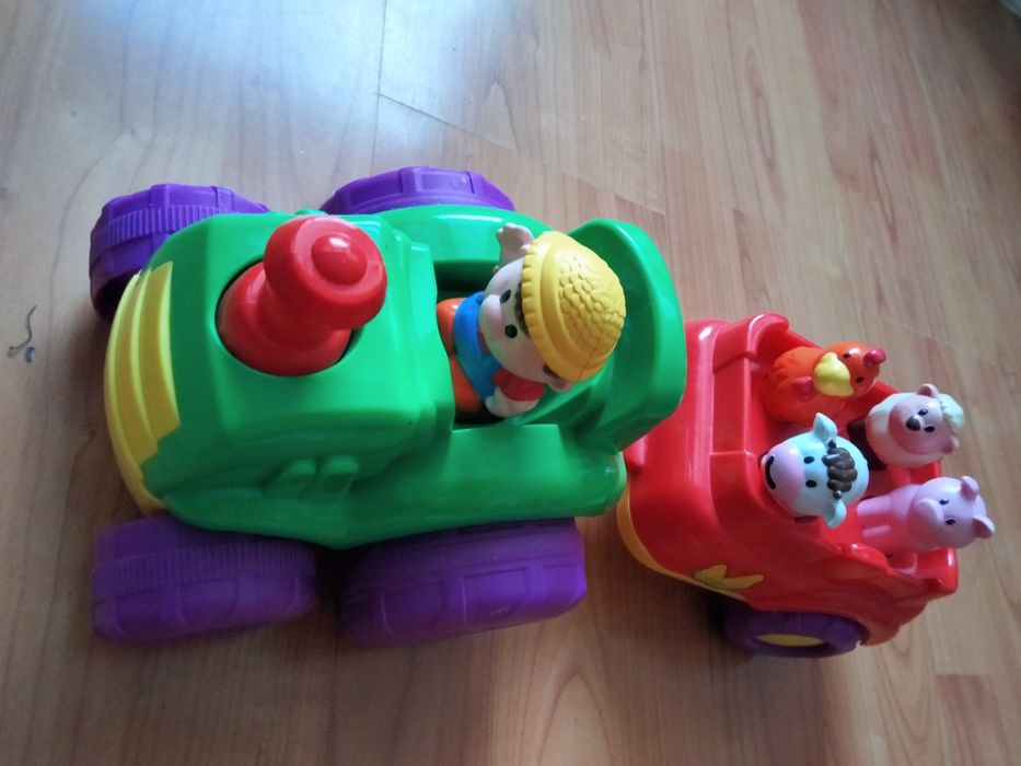 SMIKI Interaktywny Traktor muzyczny z przyczepką