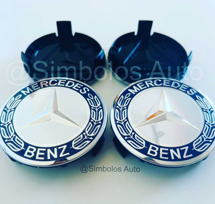4 Centros Tampas Jantes Mercedes-Benz