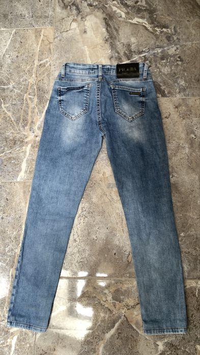 Jeansy damskie Prada Milano 27 niebieskie cudo