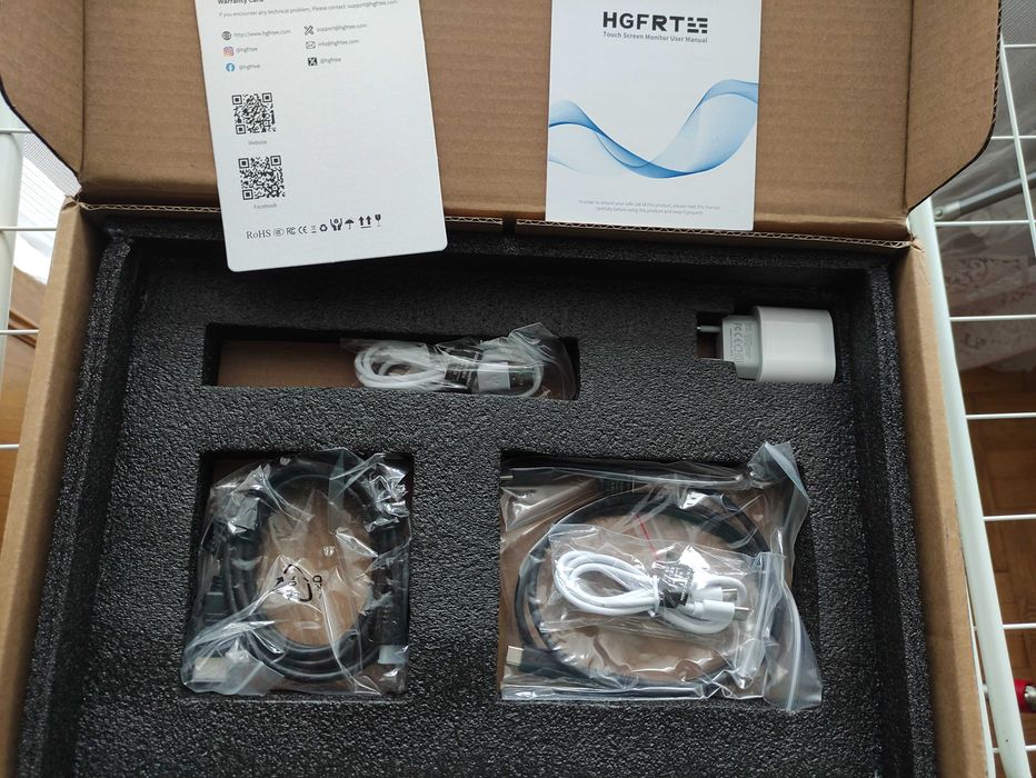 16-calowy Dotykowy przenośny monitor HGFRTEE ekran do laptopa pc ps5