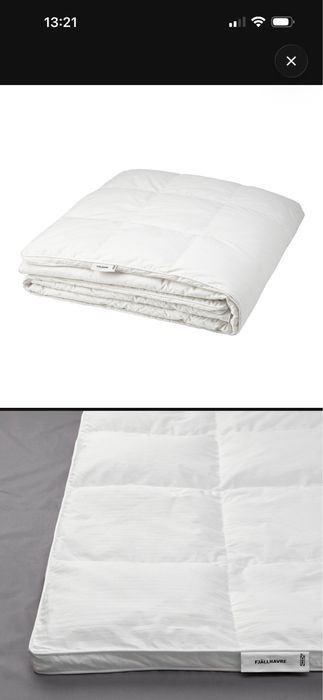 Kołdra Fjallhavre pierze 200x200 ikea