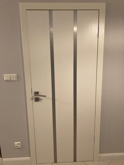 3 pary Drzwi pokojowe wewnętrzne białe