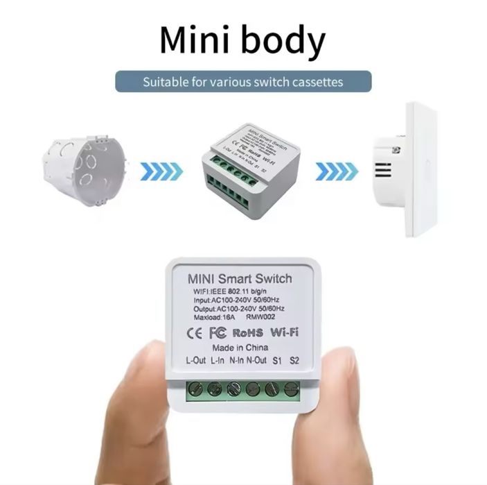 Wi-Fi реле Cozylife APP 16А