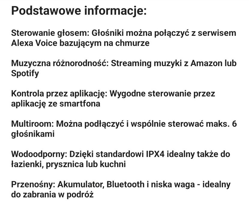 Auna przenośny głośnik bluetooth przenośny 6W