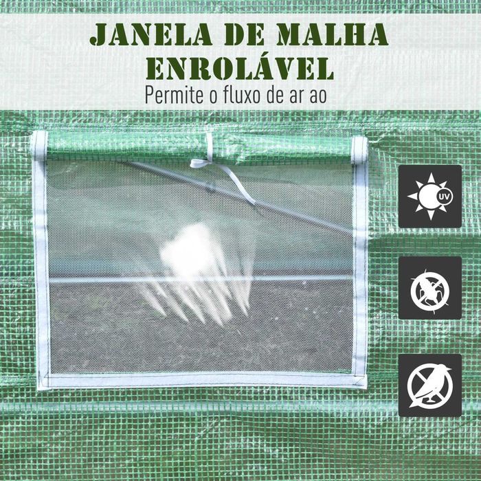 Estufa de Jardim/Horta para Cultivo Plantas e Sementes – 450x300x200cm