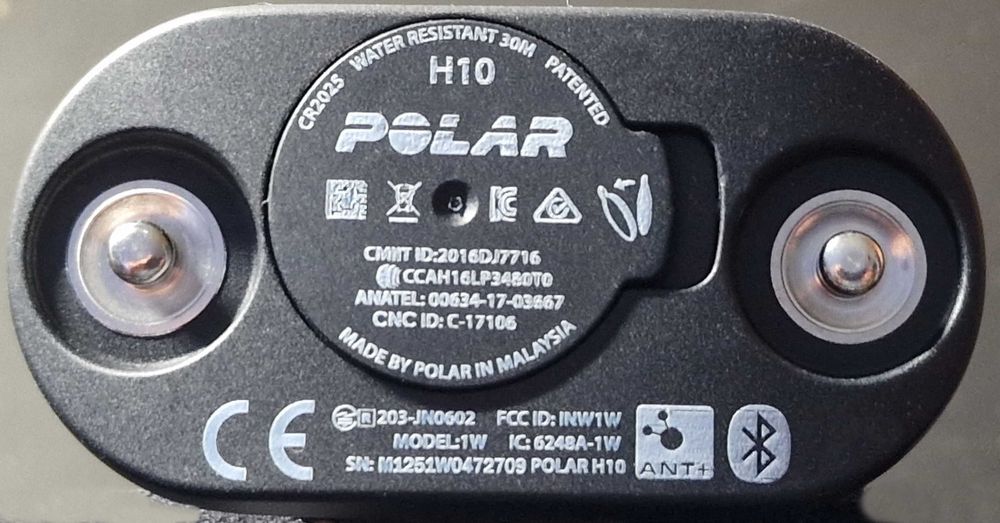 Sensor Cardiaco H10 e Banda Peitoral da Polar