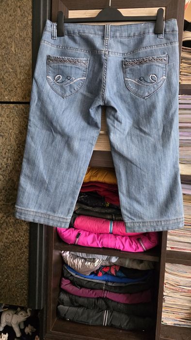 Rybaczki jeansowe damskie 44.