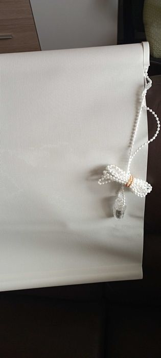 Estores de rolo cor branco marfim
