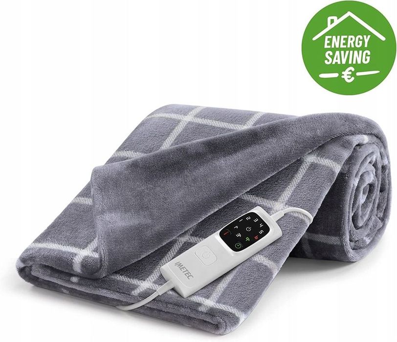 Koc Imetec poliester 95 cm x 150 cm szary