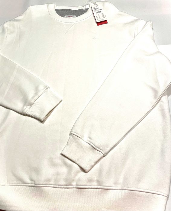 Bluza męska  5XL, s.Oliver biała, ciepła bawełna - NOWA