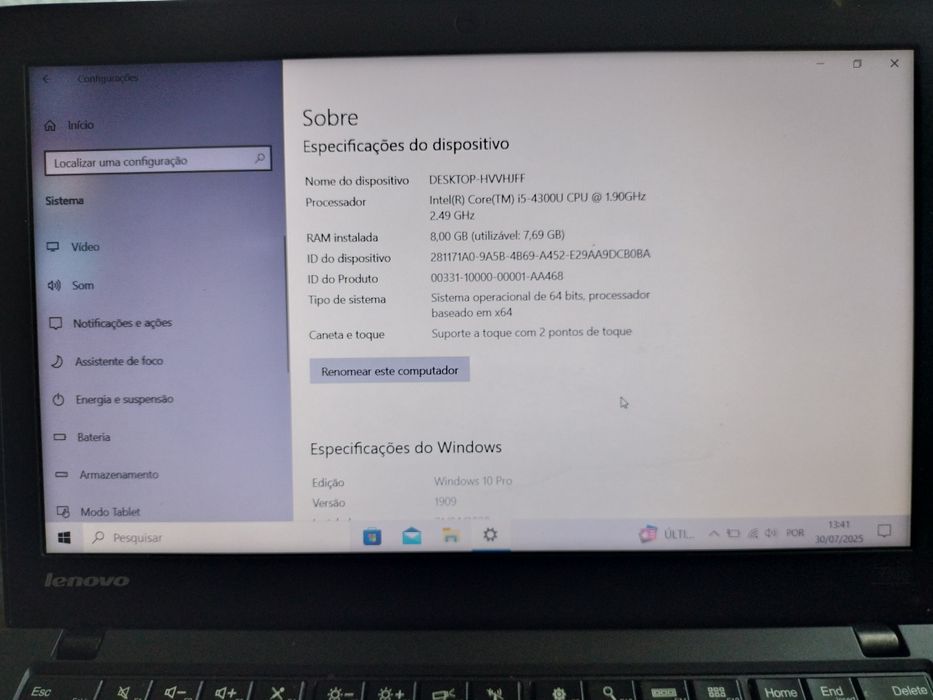 vendo pc lenovo thinkpad