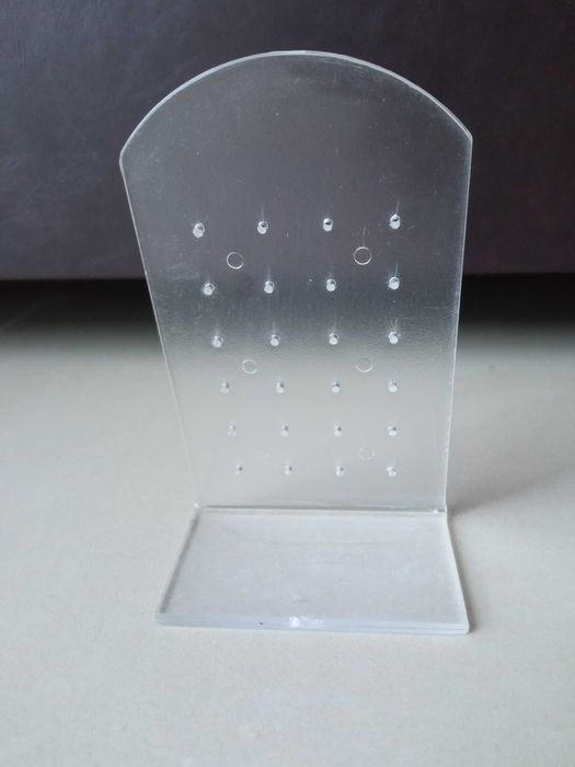 Stojak na kolczyki Ekspozytor na kolczyki na biżuterię przezroczysty