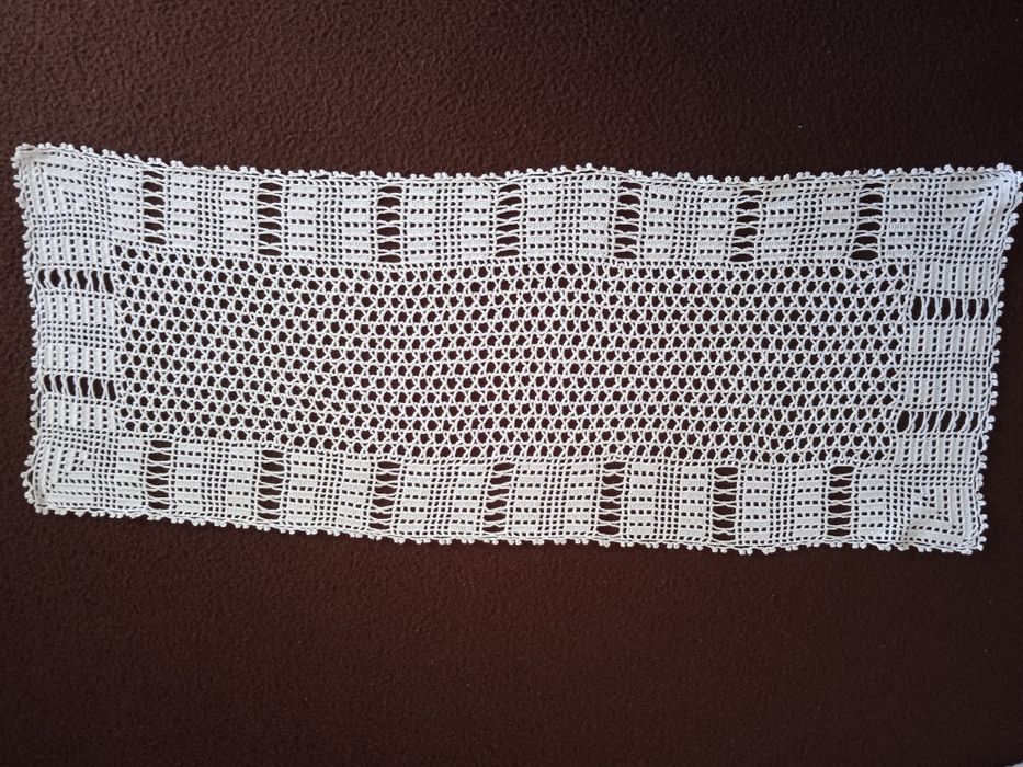 Panos de crochê e linho novos