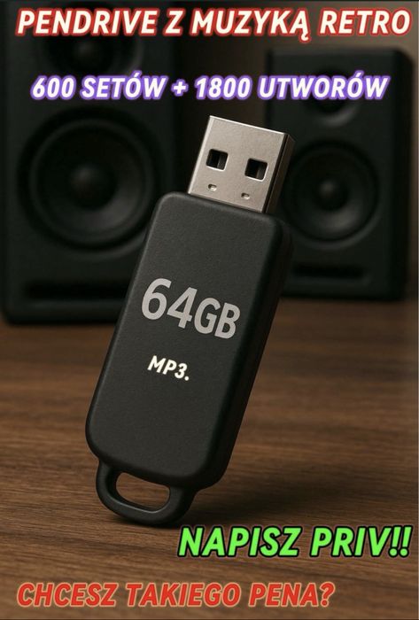 Ekwador Manieczki Pendrive 64 GB Retro Party