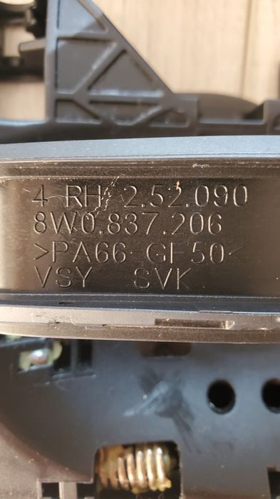 Ручка дверей Audi A4 B9 права