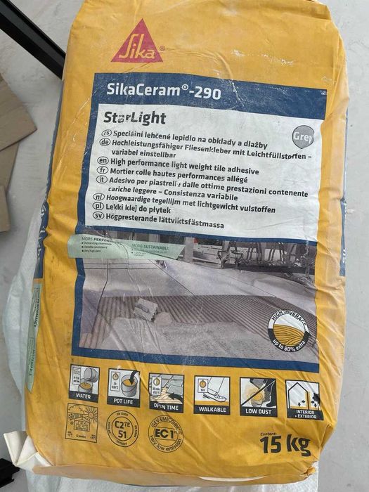 Клей для плитки SikaCeram-290 StarLight Bg 15 кг